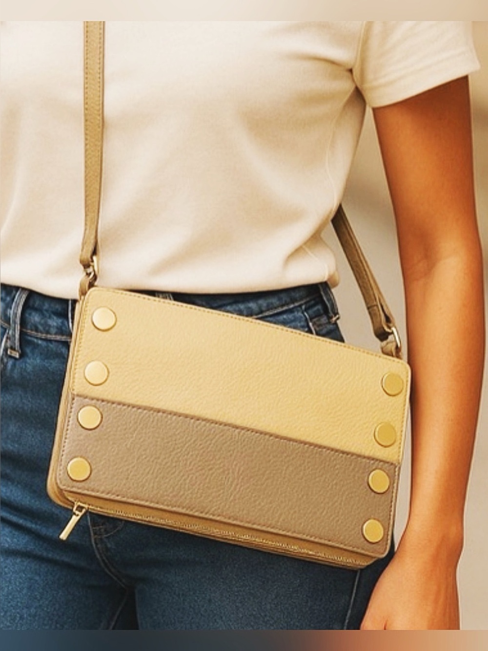 Hammitt Los Angeles Ryan Leather Clutch Crossbody Bag + Dust Bag